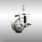 Service Caster 3 Inch 316SS Gray Polyurethane Swivel 12mm Threaded Stem Caster with Brake SCC-SS316TS20S314-PPUB-TLB-M1215 - alternate 1